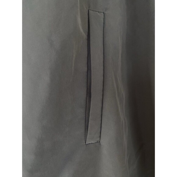 H&M Divided Women’s Dark Sage Green Belted Long Trench Size Small - Picture 11 of 15